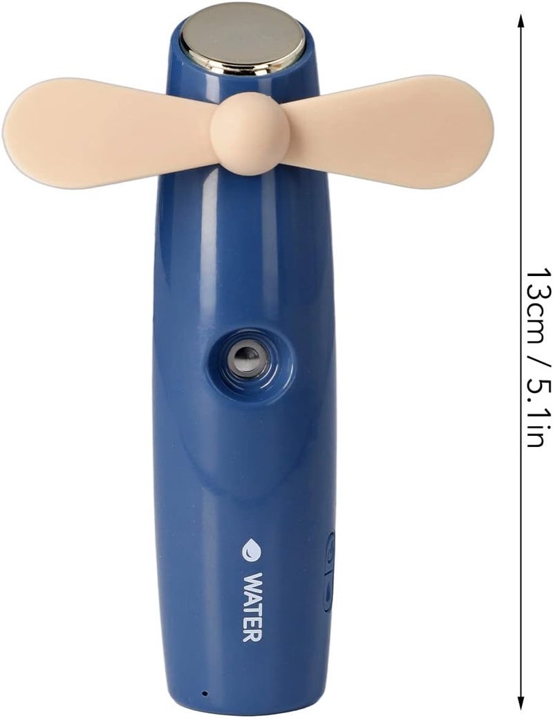 woobles Handheld Mini Fan, Portable 2 in 1 Spray Water Replenisher Fan, USB Rechargeable Small Pocket Fan, Cute Misting Fan for Outdoor Traveling - Image 4